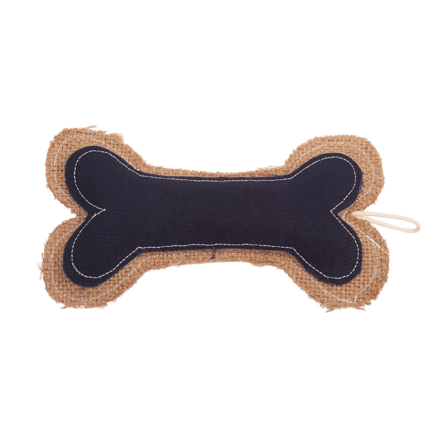 Country Living Jean Leather-Jute Bone Pillow Dog Chew Toy – Durable, Safe and Non-Toxic by American Pet Supplies