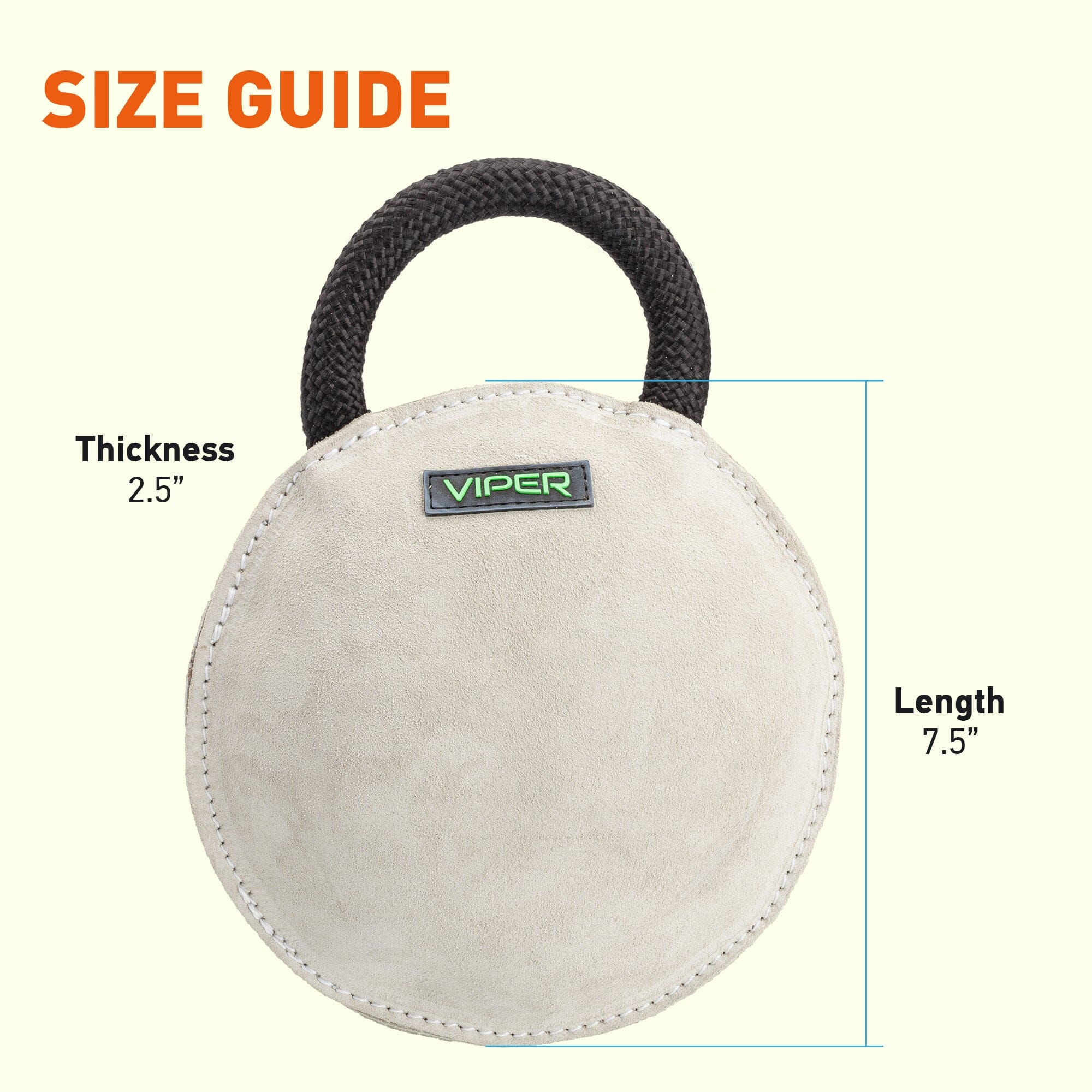 Viper Leather Round Bite Pillow by Dogline