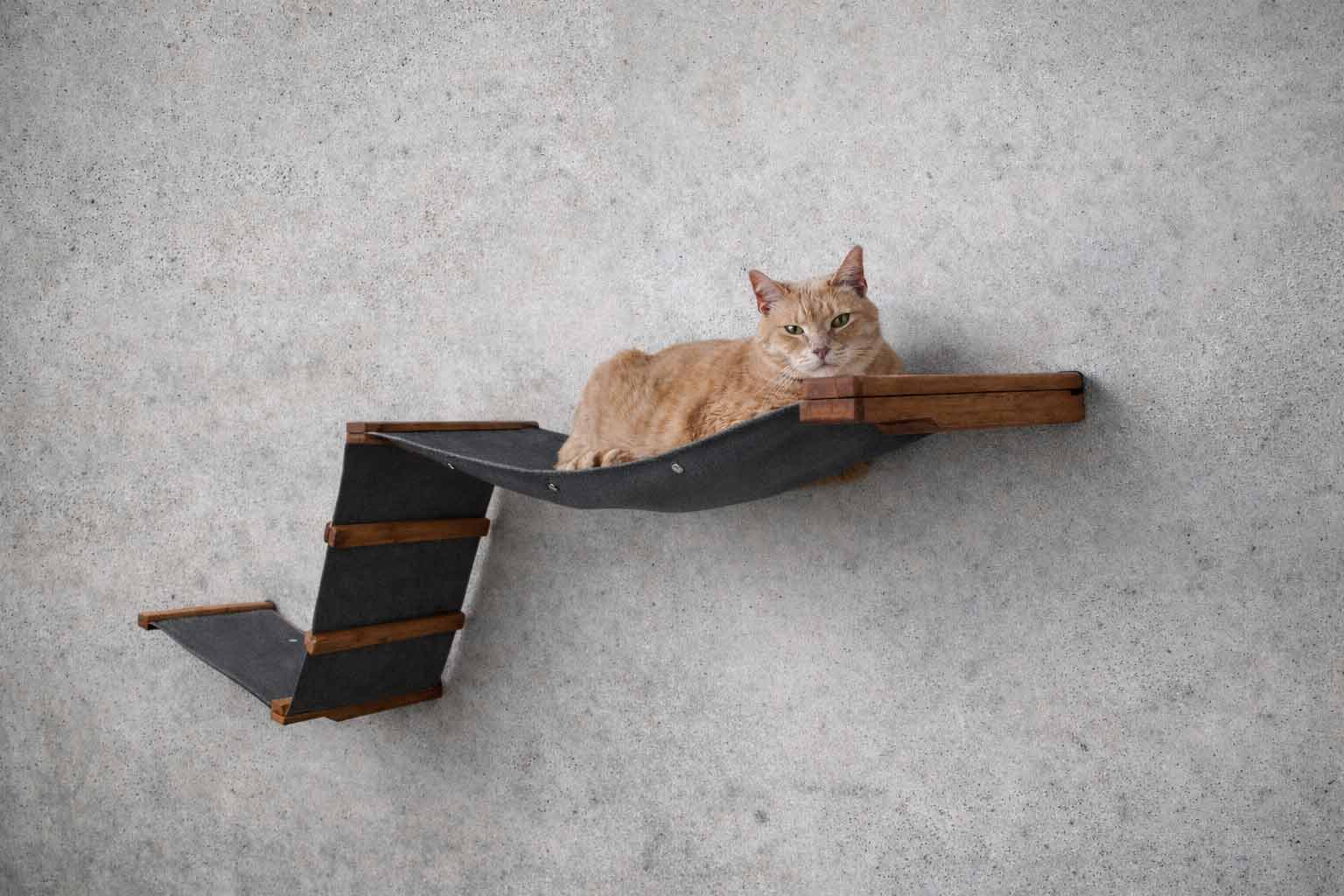 The Raceway - Wall Mounted Cat Hammock by Catastrophic Creations