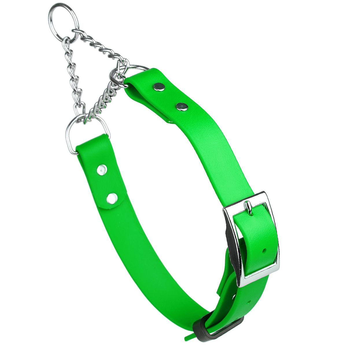 Biothane Adjustable Martingale Collar with Metal Buckle by Dogline