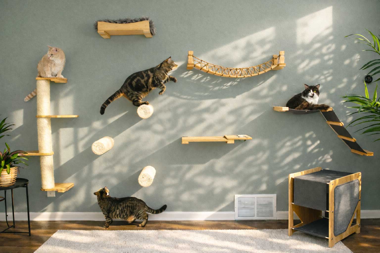 Cat Bridge for Wall by Catastrophic Creations