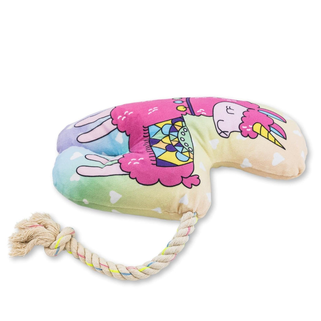 Magical Llama Plush Dog Toy – with Squeaker & Crinkle Paper for Fun Play by American Pet Supplies