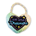 Love Heart Plush Dog Toy – with Squeaker & Crinkle Paper for Fun Play by American Pet Supplies