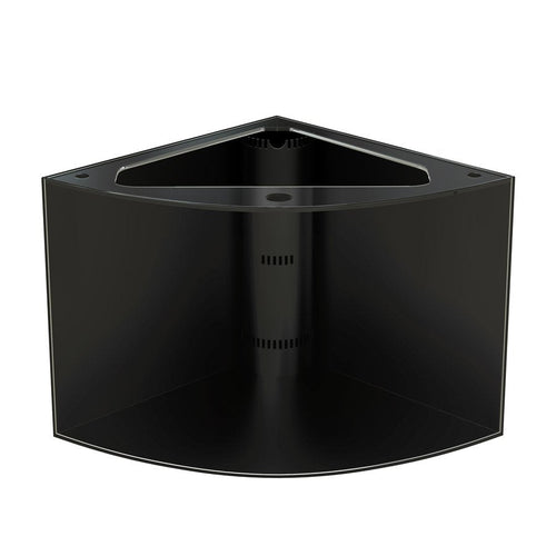 155g Corner 1/4 Cylinder Glass Reef-Ready Aquarium Set in Walnut by AQUA VIM