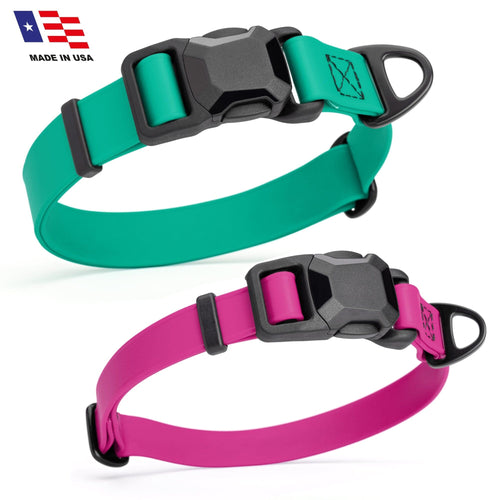 Biothane Waterproof Dog Collar with Magnetic Quick Release Buckle by Dogline