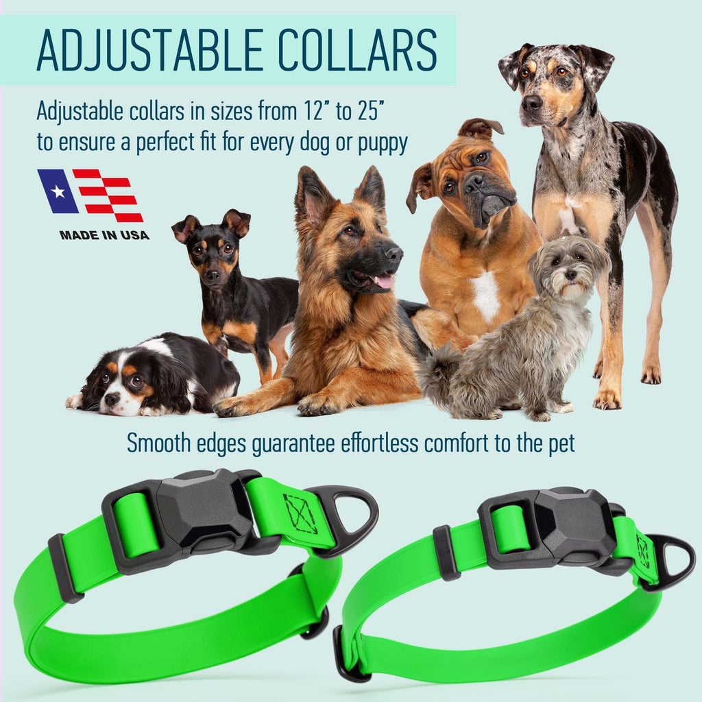 Biothane Waterproof Dog Collar with Magnetic Quick Release Buckle by Dogline