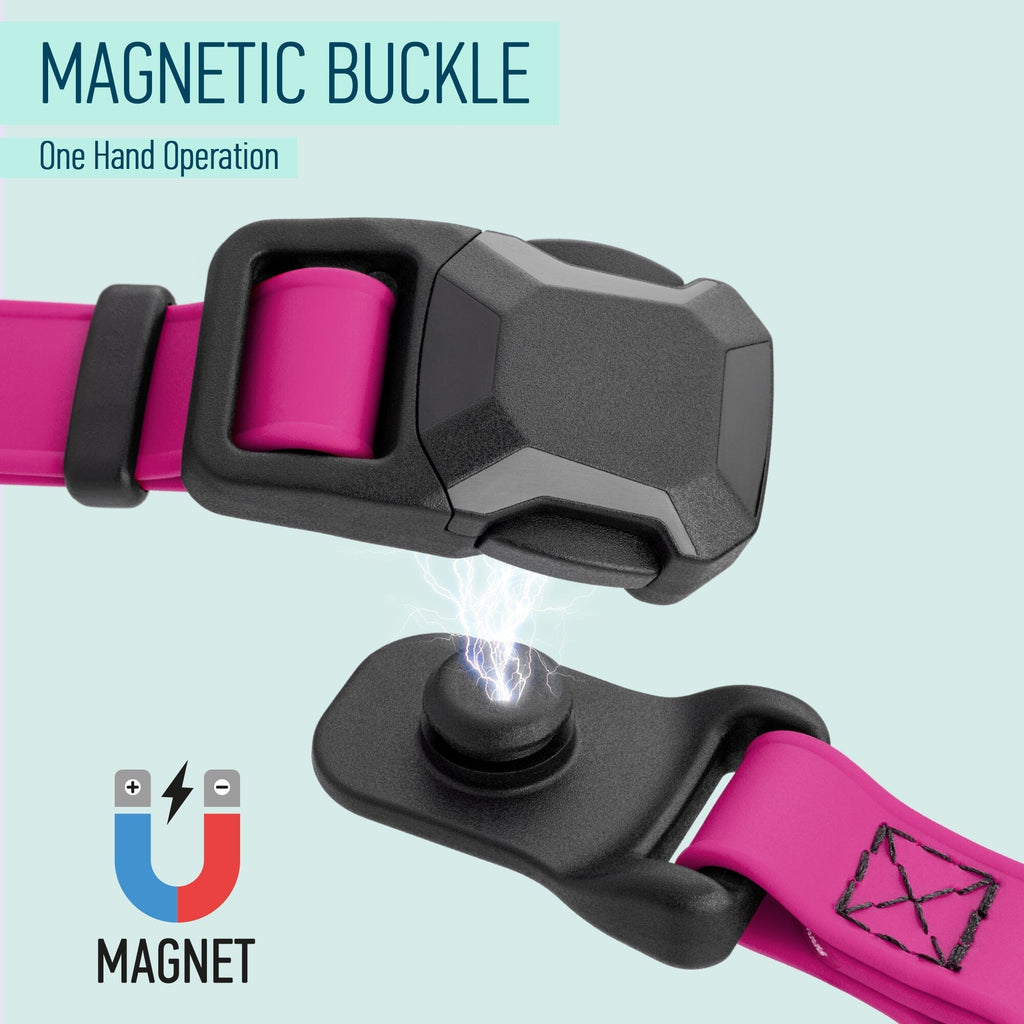 Biothane Waterproof Dog Collar with Magnetic Quick Release Buckle by Dogline