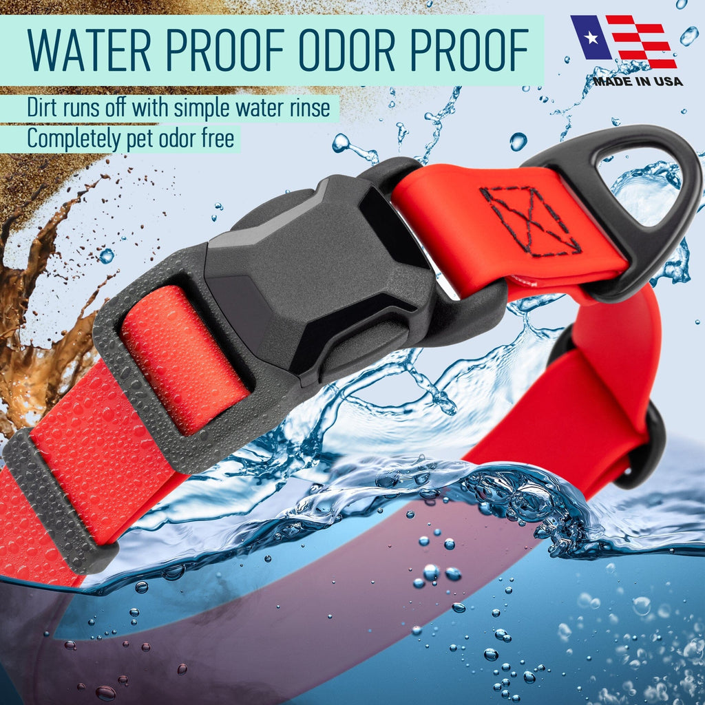 Biothane Waterproof Dog Collar with Magnetic Quick Release Buckle by Dogline
