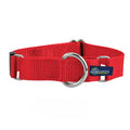 5/8″ and 1″ Red Nylon Martingale Dog Collar by 2 Hounds Design