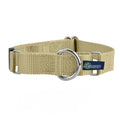 5/8″ and 1″ Tan Nylon Martingale Dog Collar by 2 Hounds Design
