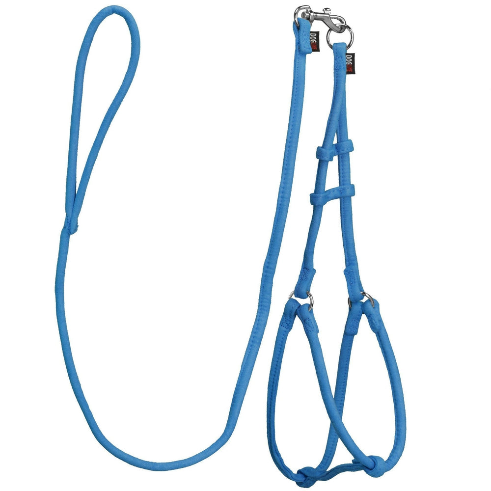 Comfort Microfiber Round Step-In Dog Harness + Dog Lead by Dogline