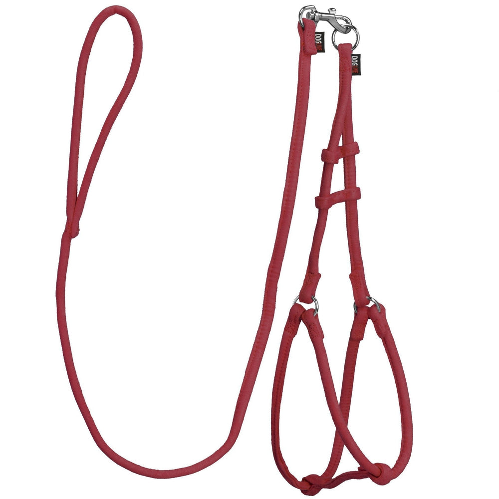 Comfort Microfiber Round Step-In Dog Harness + Dog Lead by Dogline