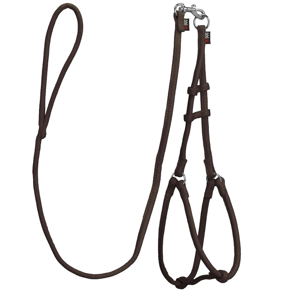 Comfort Microfiber Round Step-In Dog Harness + Dog Lead by Dogline