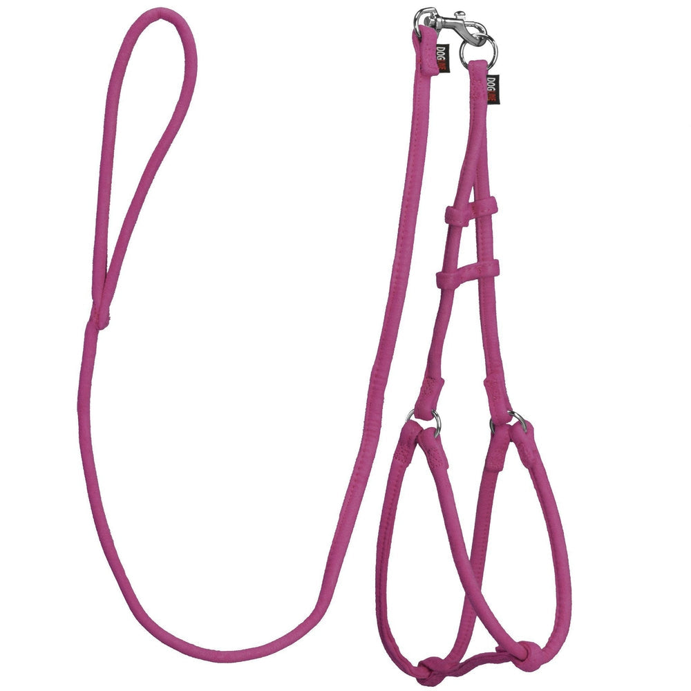 Comfort Microfiber Round Step-In Dog Harness + Dog Lead by Dogline