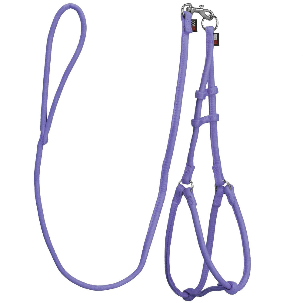 Comfort Microfiber Round Step-In Dog Harness + Dog Lead by Dogline