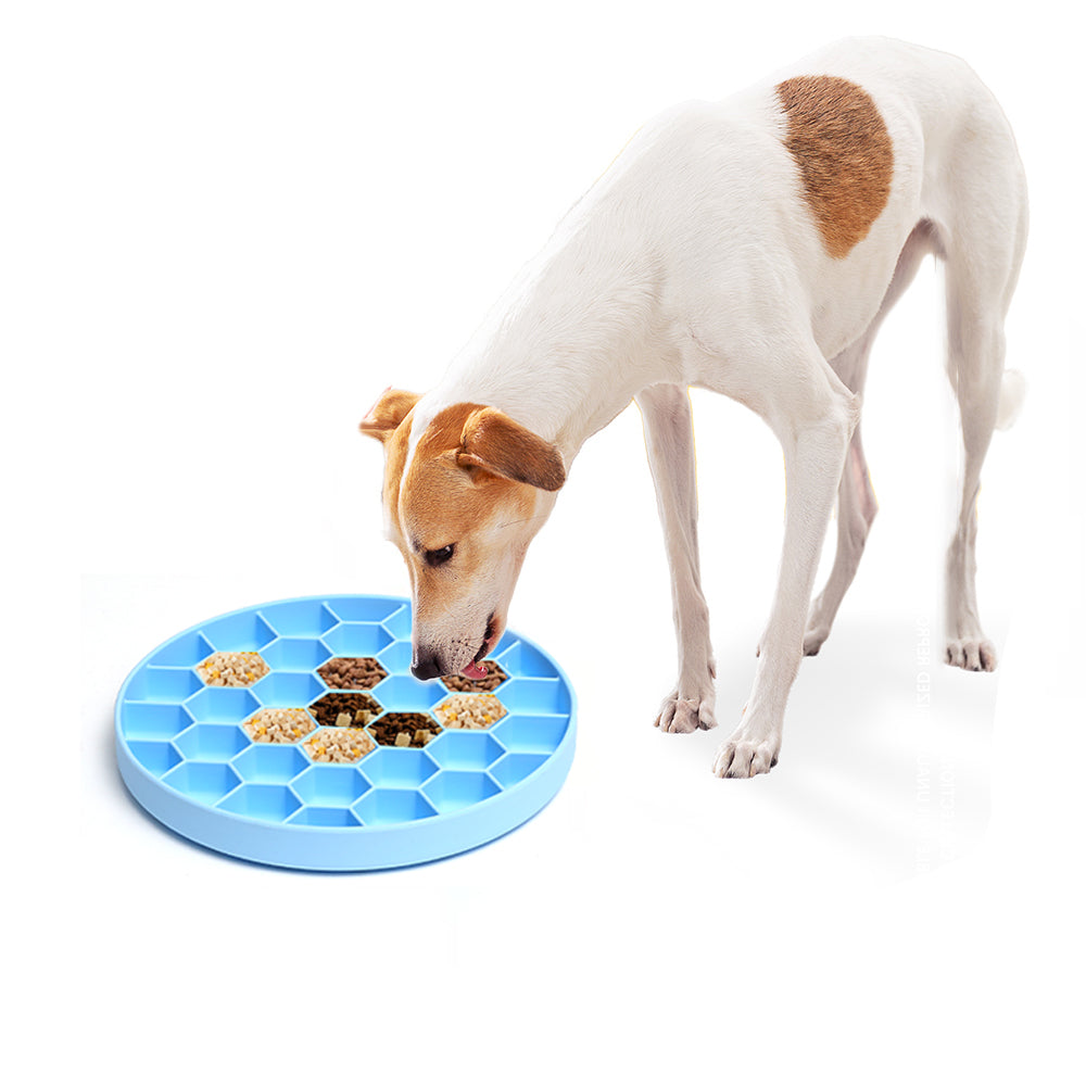 Mr. Peanut's Silicone Slow Feeder Dog Bowl by Mr. Peanut's Pet Carriers