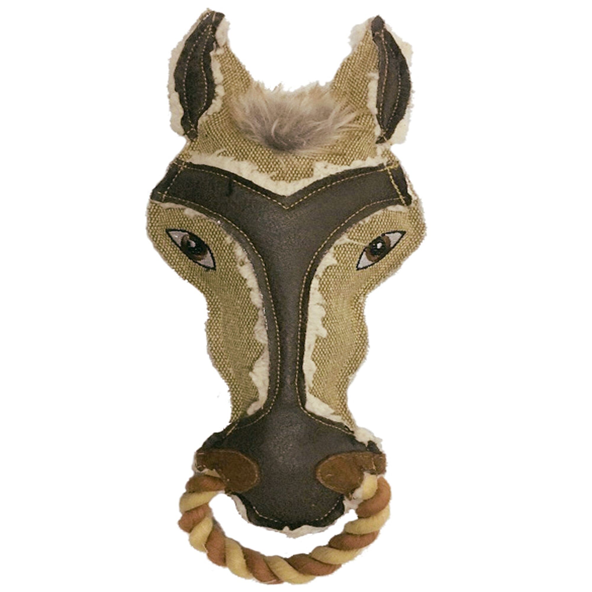 13" Nature Horse Animal Squeaky Toy by Dogline