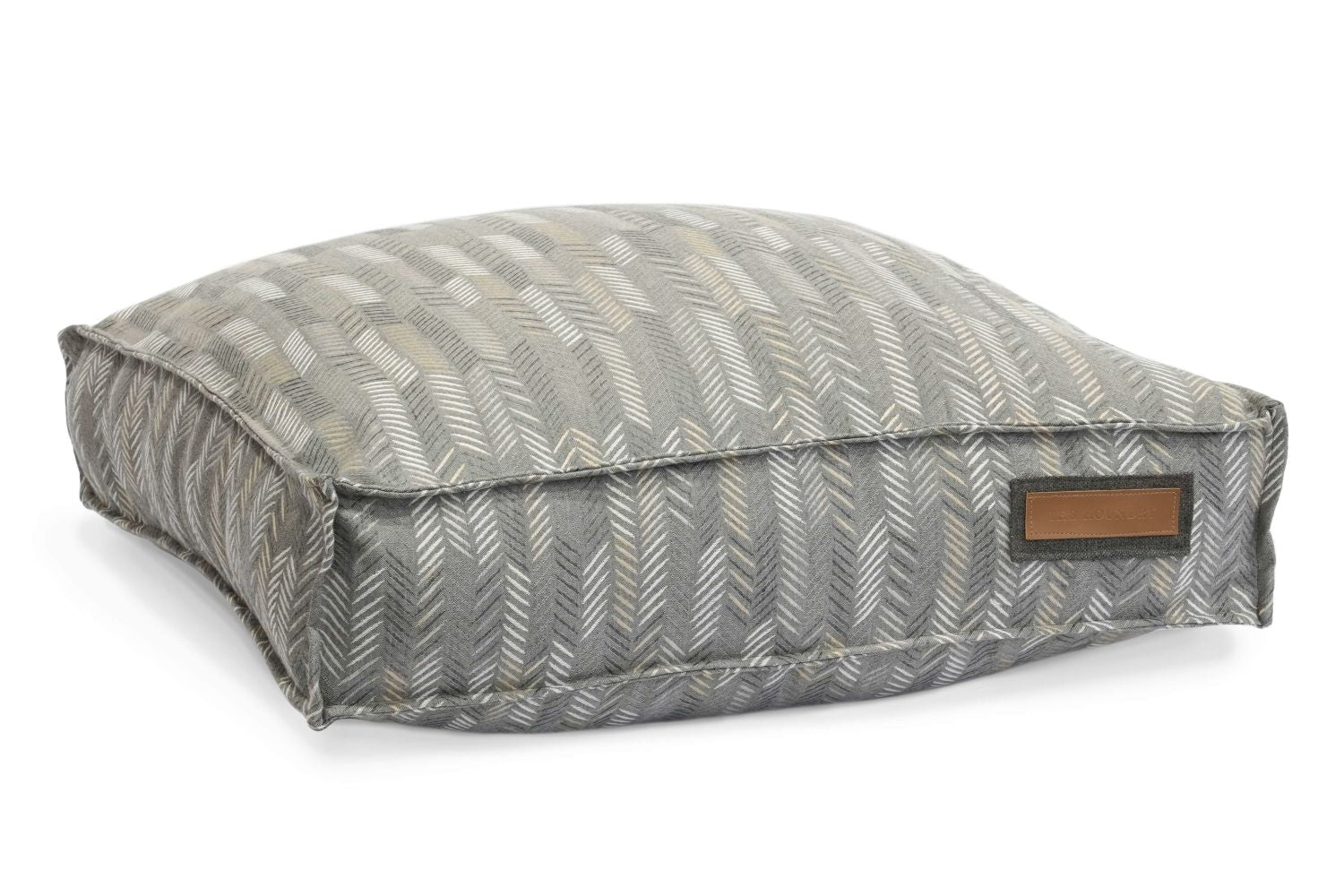 Lounger Pet Bed in Muttly Merle by Furr Baby Gifts
