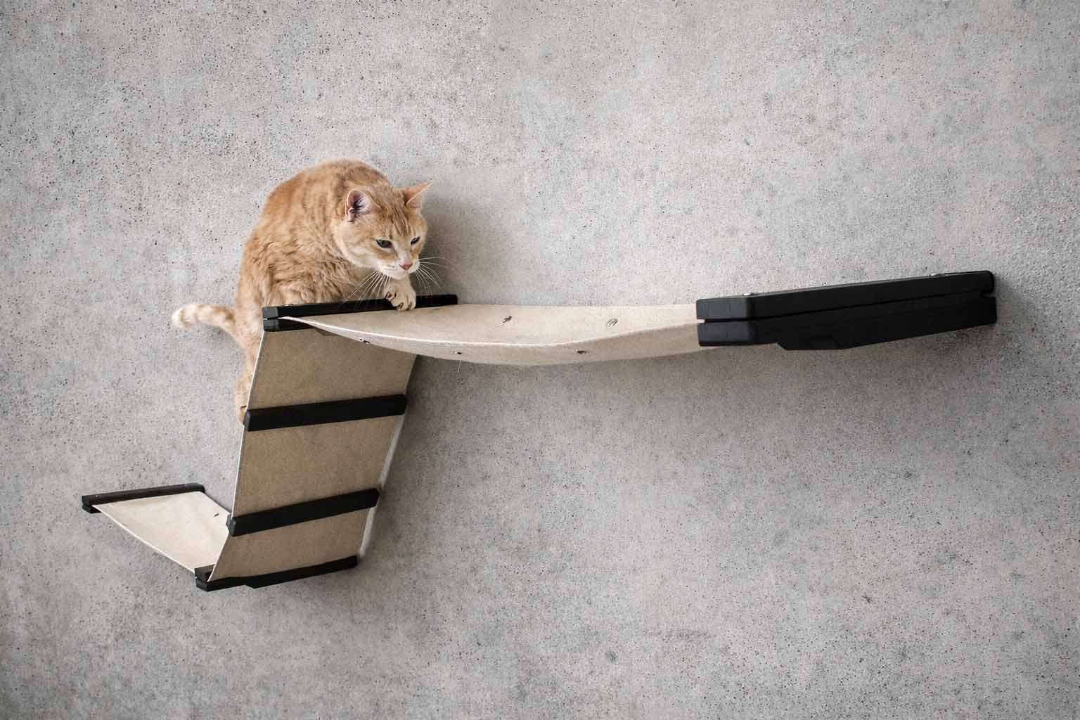 The Raceway - Wall Mounted Cat Hammock by Catastrophic Creations