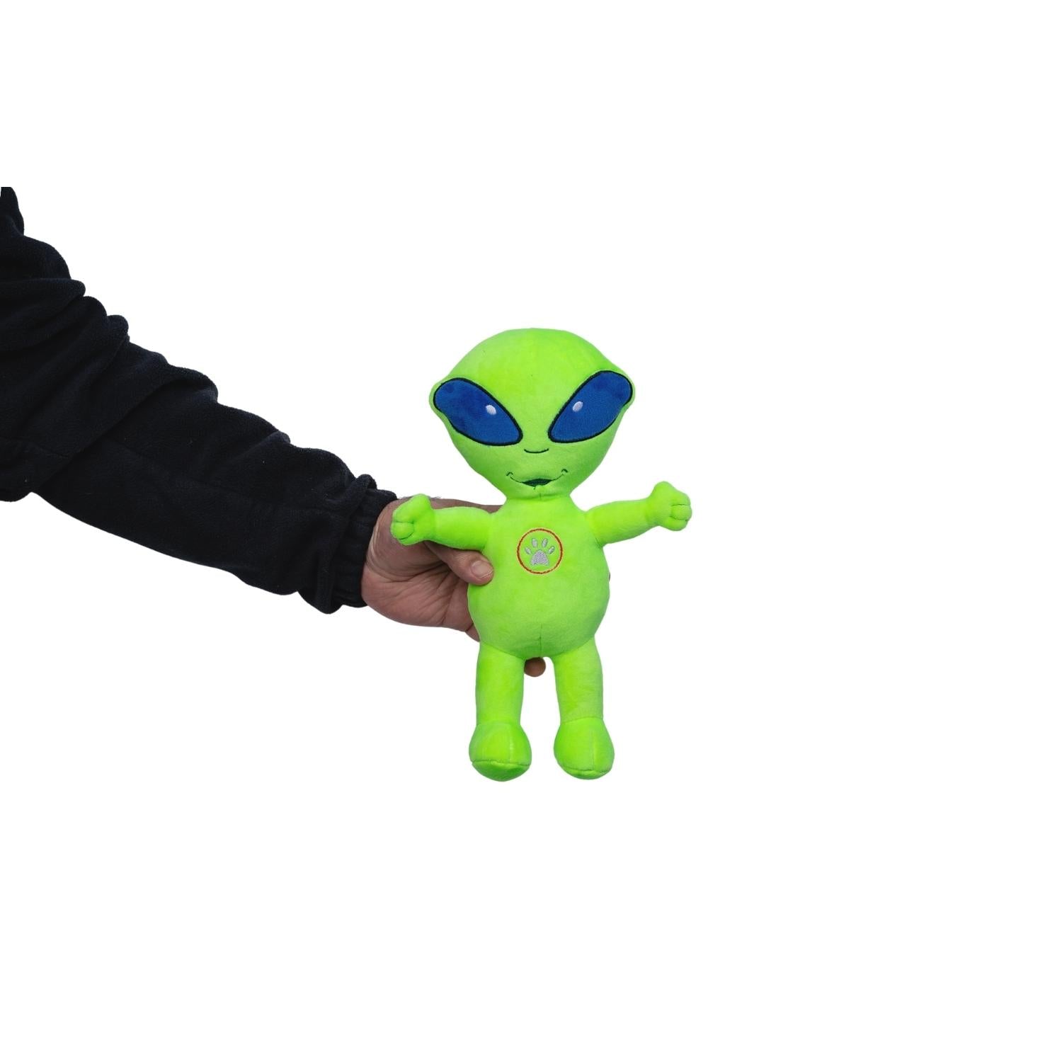 Space Alien & Rocket Plush Dog Toy Gift Set – with Squeaker & Crinkle Paper for Fun Play by American Pet Supplies