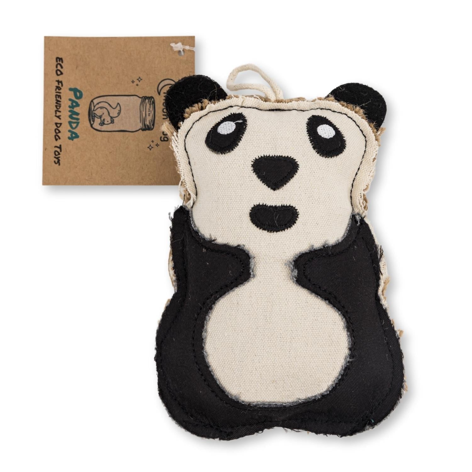 Canvas & Jute Panda-Shaped Dog Chew Toy – Durable, Safe and Non-Toxic by American Pet Supplies