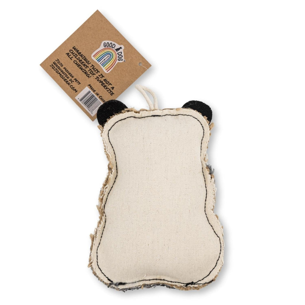 Canvas & Jute Panda-Shaped Dog Chew Toy – Durable, Safe and Non-Toxic by American Pet Supplies