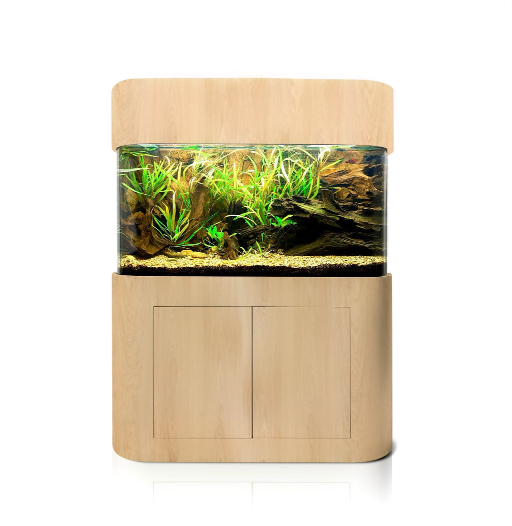 170g Panoramic Reef-Ready Aquarium Set in Unstained by AQUA VIM
