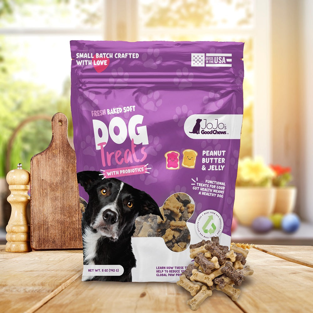 JoJo Good Chews Peanut Butter & Jelly Soft Chew Dog Treats (2-Pack) by American Pet Supplies