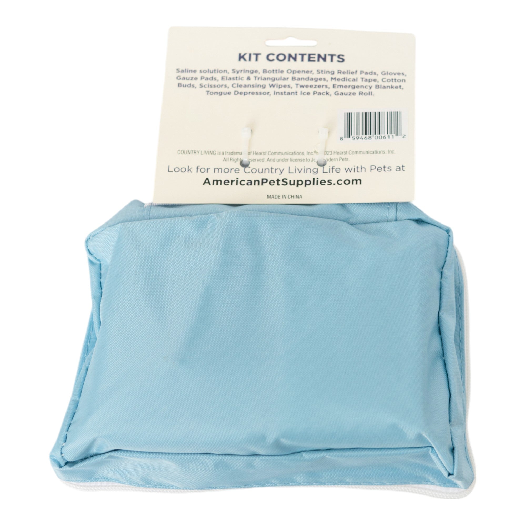 Country Living 50-Piece Pet Travel First Aid Kit for Emergencies, Safety, Adventure & On-the-Go Pet Care by American Pet Supplies