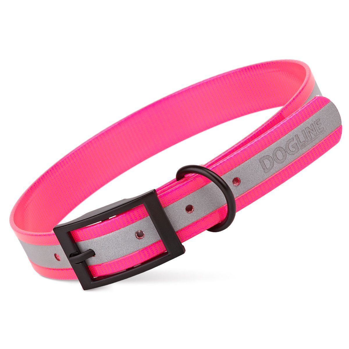 Biothane Translucent Reflective Dog Collar by Dogline