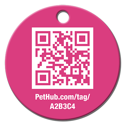 PetHub QR Pet ID Tag – Classic Aluminum by PetHub