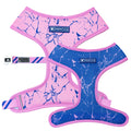 Frenchie Duo Reversible Harness - Pink Marble by Frenchie Bulldog