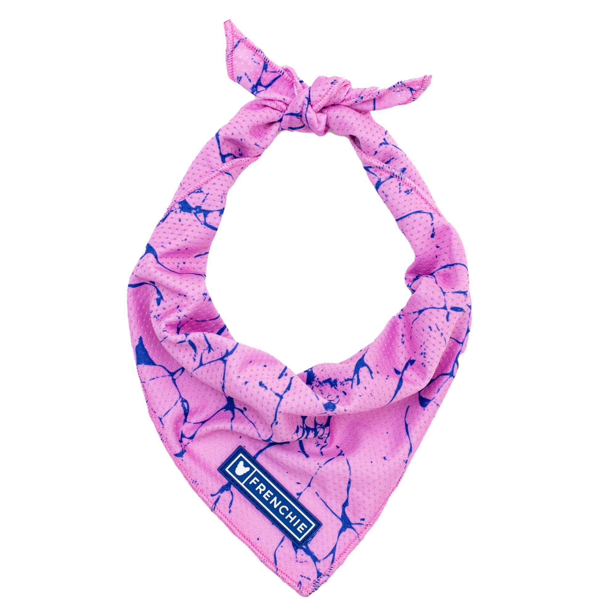 Frenchie Cooling Bandana - Pink Marble