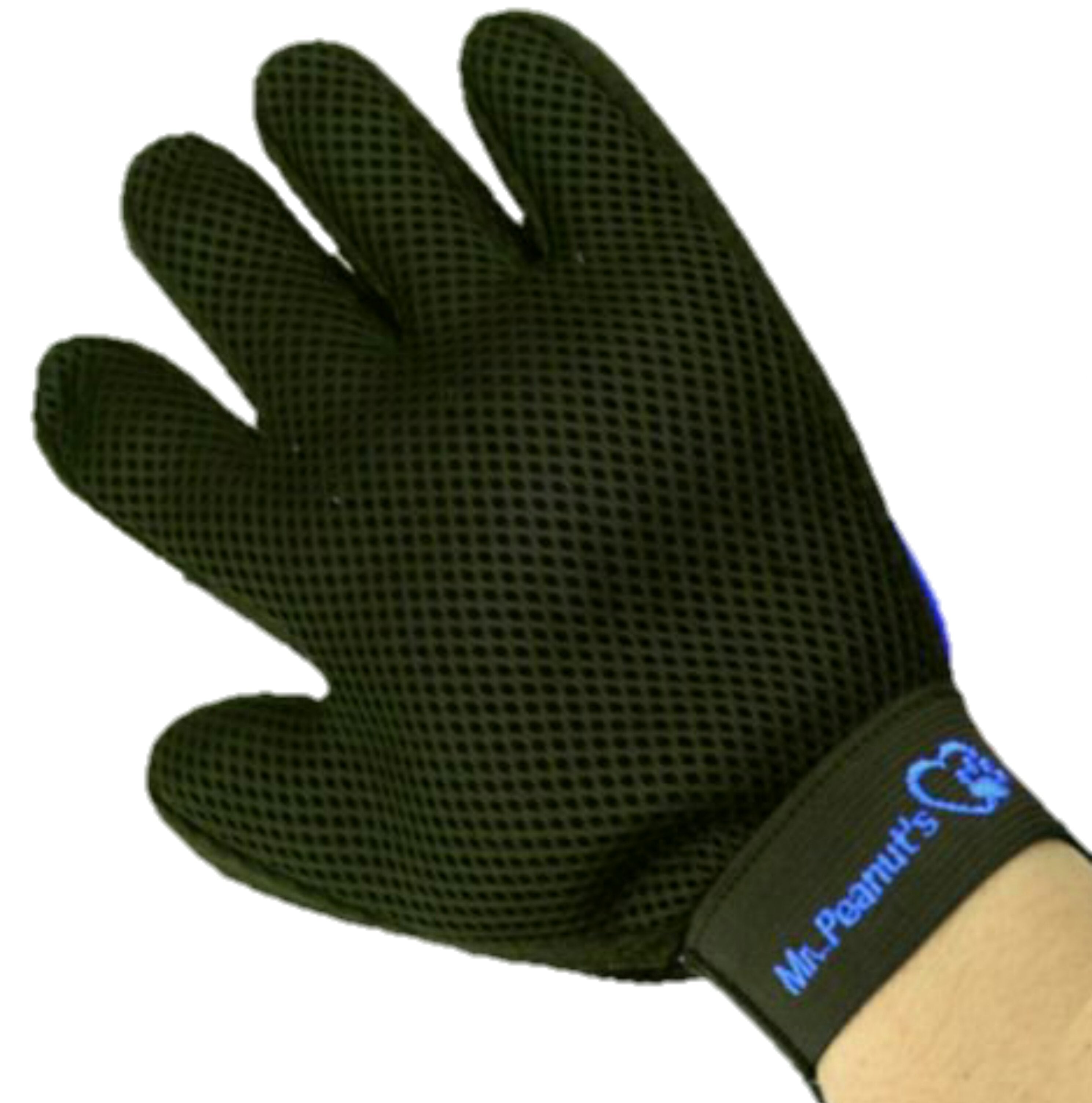 Mr. Peanut's 2 Pak HanD 259 Silicone Pins Pet Grooming Gloves by Mr. Peanut's Pet Carriers