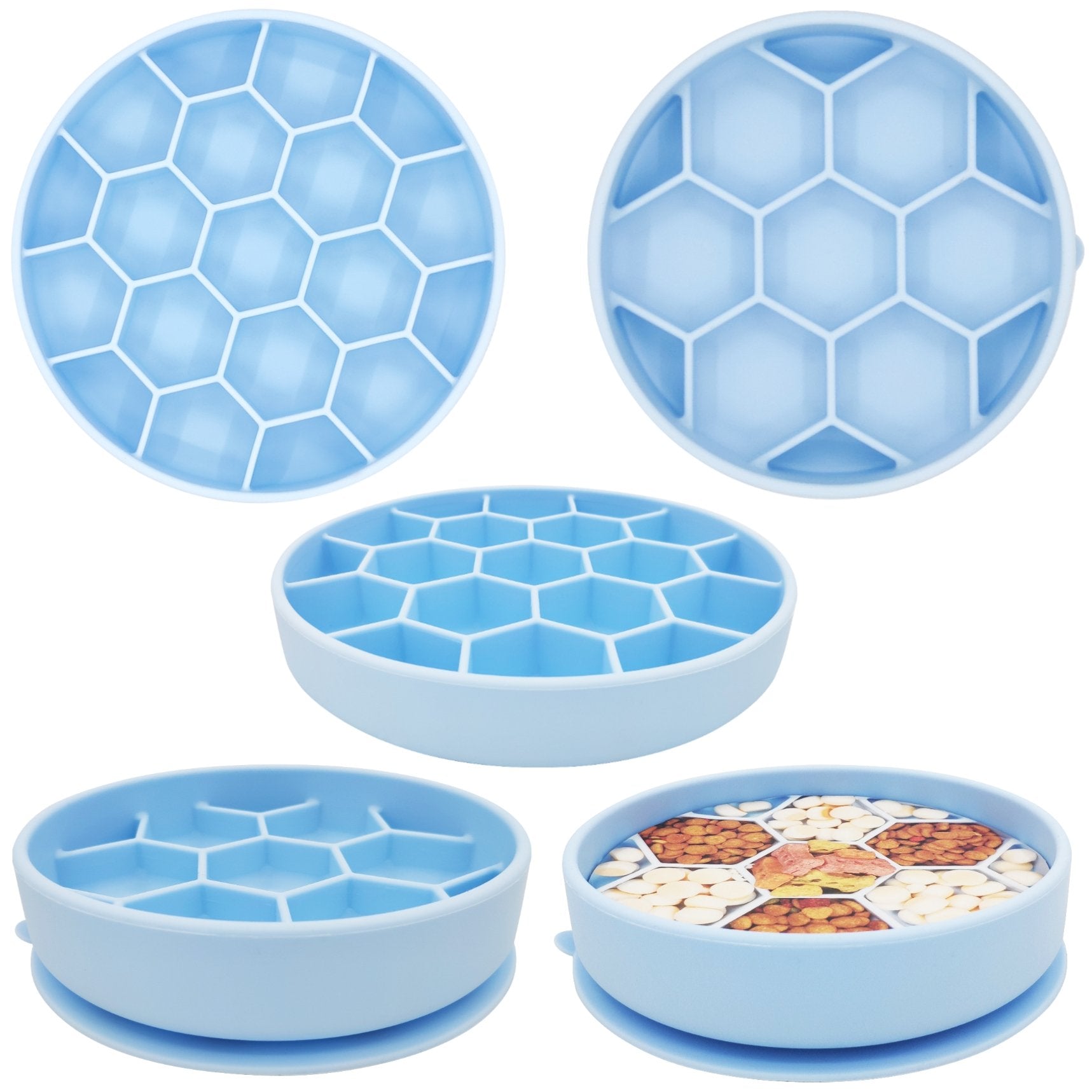 Mr. Peanut's Silicone Slow Feeder Dog Bowl by Mr. Peanut's Pet Carriers