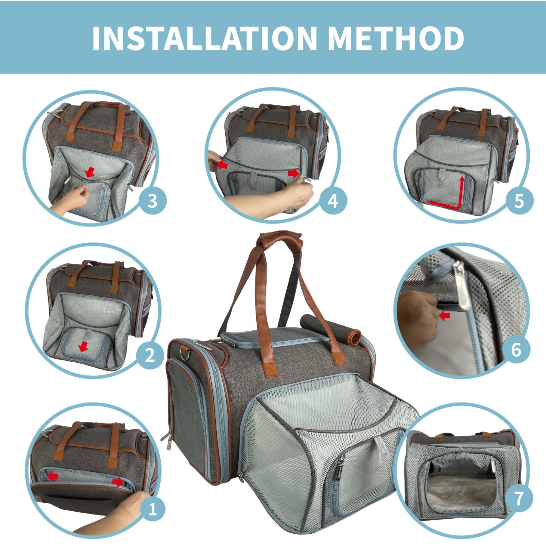 Mr. Peanut's Gold Series Big Apple XL Expandable Pet Carrier V3.0 by Mr. Peanut's Pet Carriers