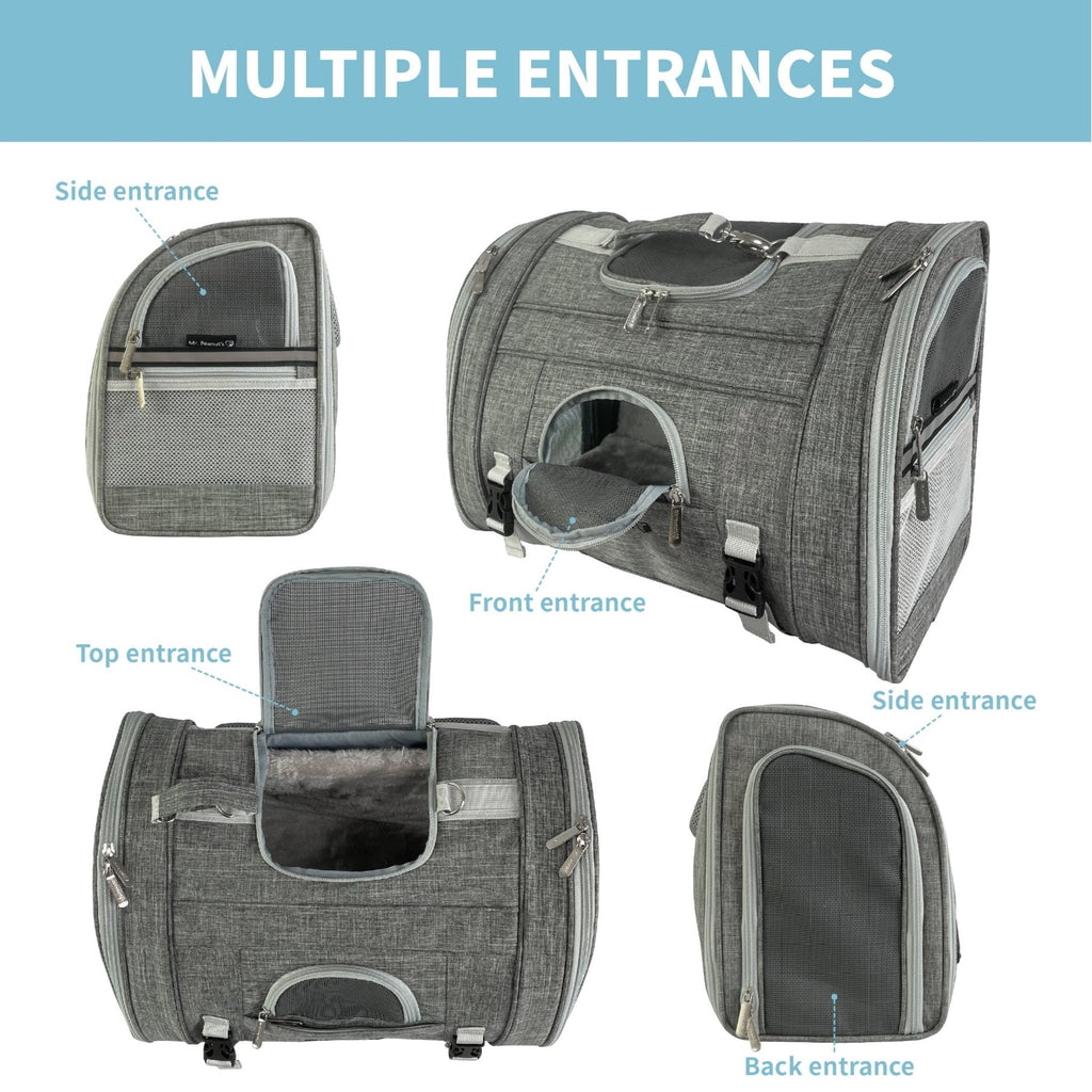Mr. Peanut's Monterey Series Airline Compliant Horizontal Backpack Pet Carrier by Mr. Peanut's Pet Carriers