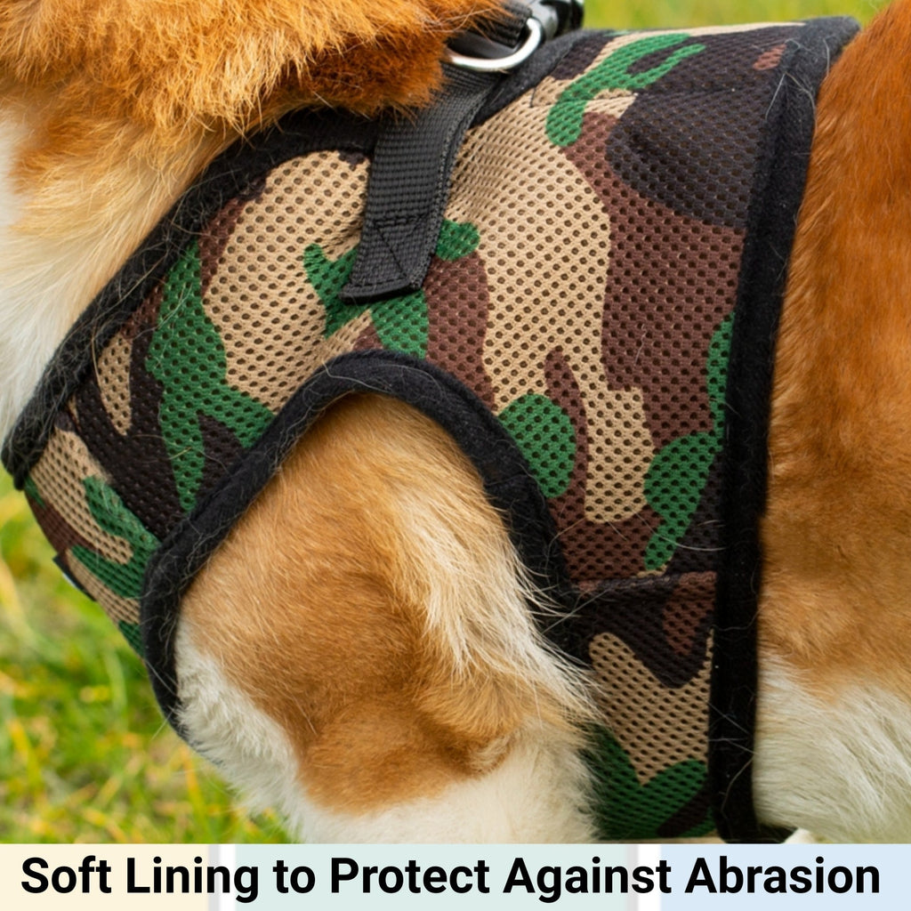 Mr. Peanut's PupTrek Soft Mesh Pet Harness with Matching Leash – Adjustable, Breathable, Choke-Free by Mr. Peanut's Pet Carriers