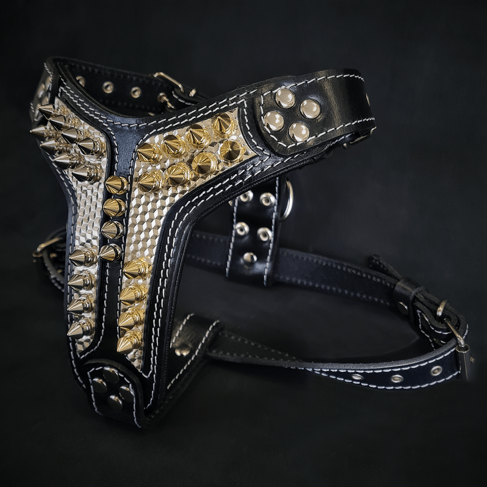 ''Platinum'' harness Medium Size by Bestia Dog Gear