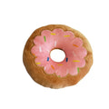 Donut Plush Dog Toy – Soft, Chewy and Cuddly, Safe & Non-Toxic, Ideal for Fetching, Tug-of-War, Gentle Chewing – Strawberry by American Pet Supplies