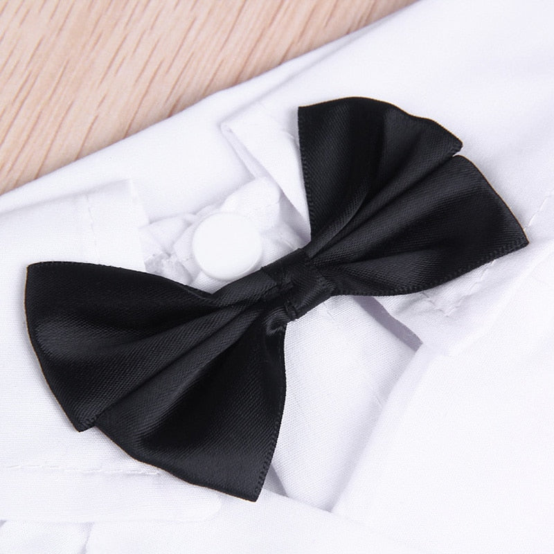 Handsome Stylish Pet Suit with Bow Tie by Furr Baby Gifts