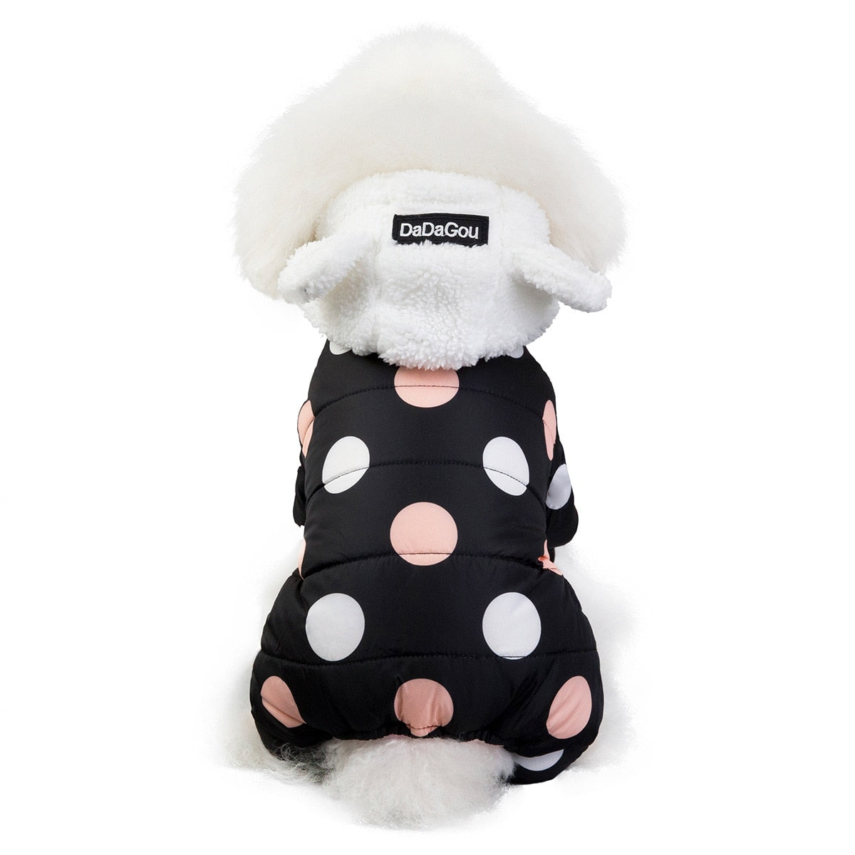 Big Polka Dot Snowsuit Jumpsuit by Furr Baby Gifts