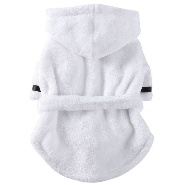 Luxury Soft Pet Dog Puppy Hooded Bathrobe by Furr Baby Gifts