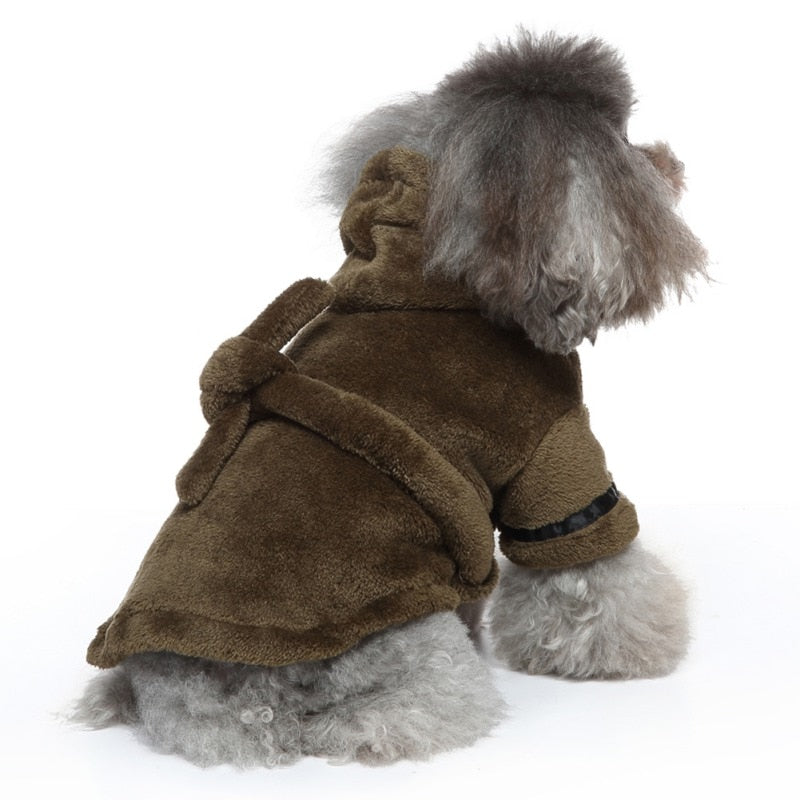 Luxury Soft Pet Dog Puppy Hooded Bathrobe by Furr Baby Gifts