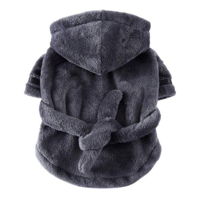Luxury Soft Pet Dog Puppy Hooded Bathrobe by Furr Baby Gifts