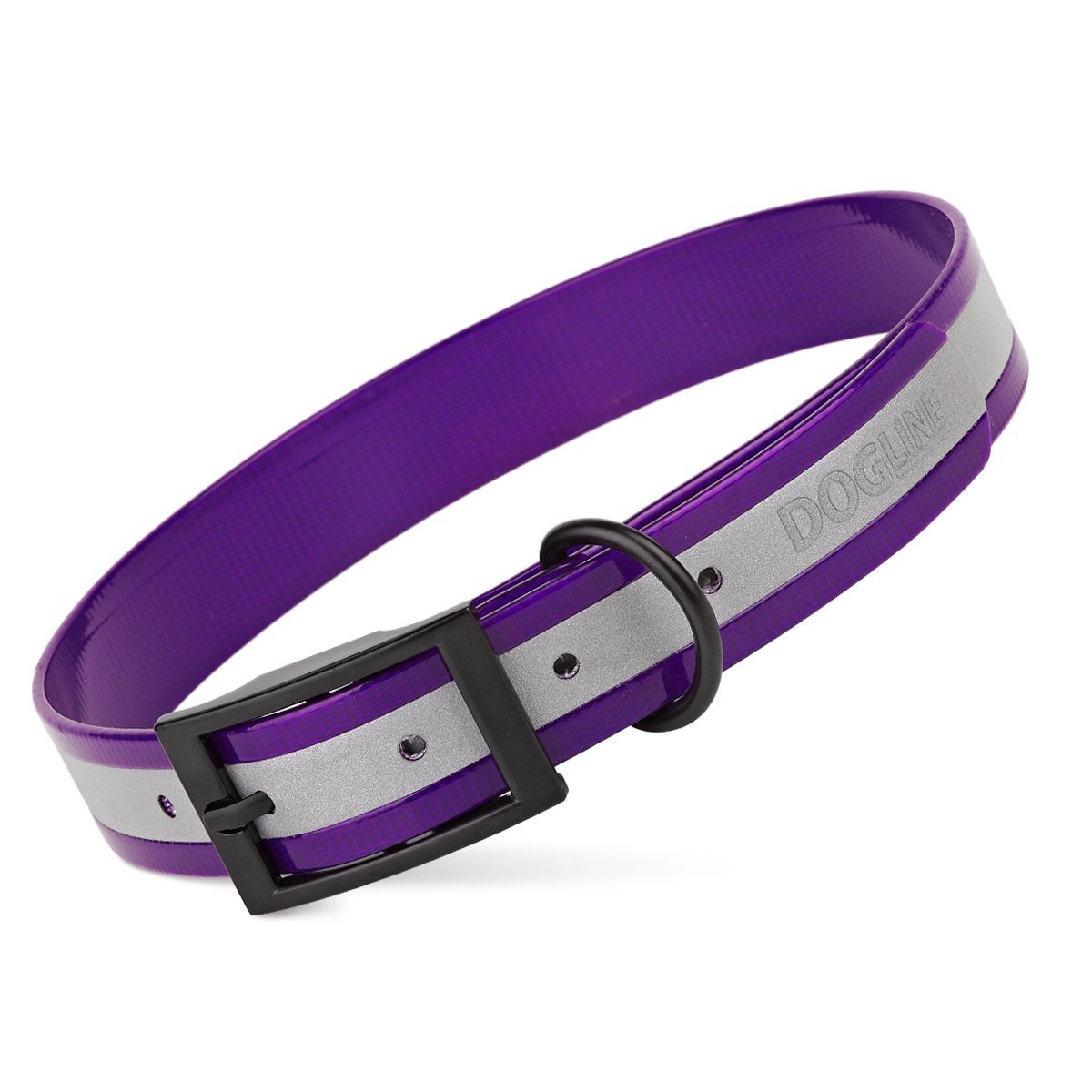 Biothane Translucent Reflective Dog Collar by Dogline