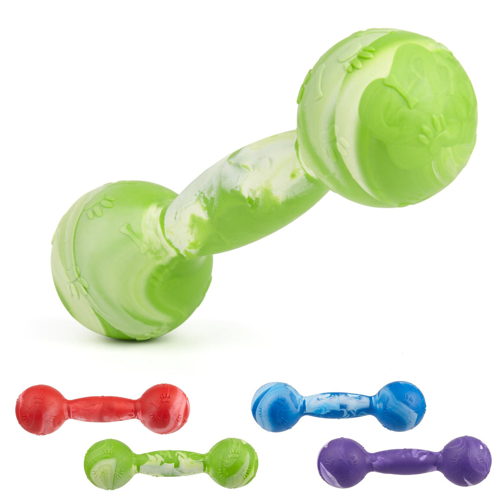 Rubber Dumbbell Toy by Dogline