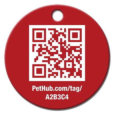 PetHub QR Pet ID Tag – Classic Aluminum by PetHub