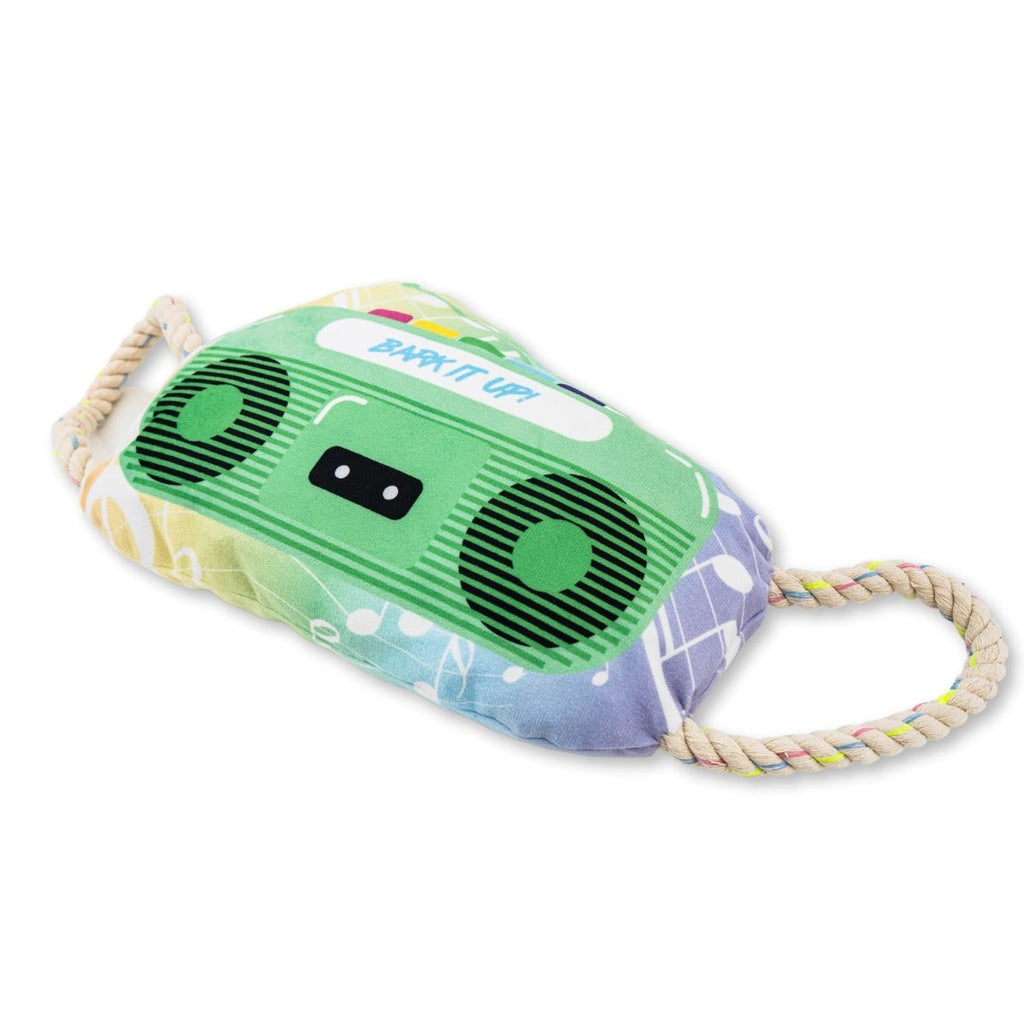 Retro Boombox Plush Dog Toy – with Squeaker & Crinkle Paper for Fun Play by American Pet Supplies