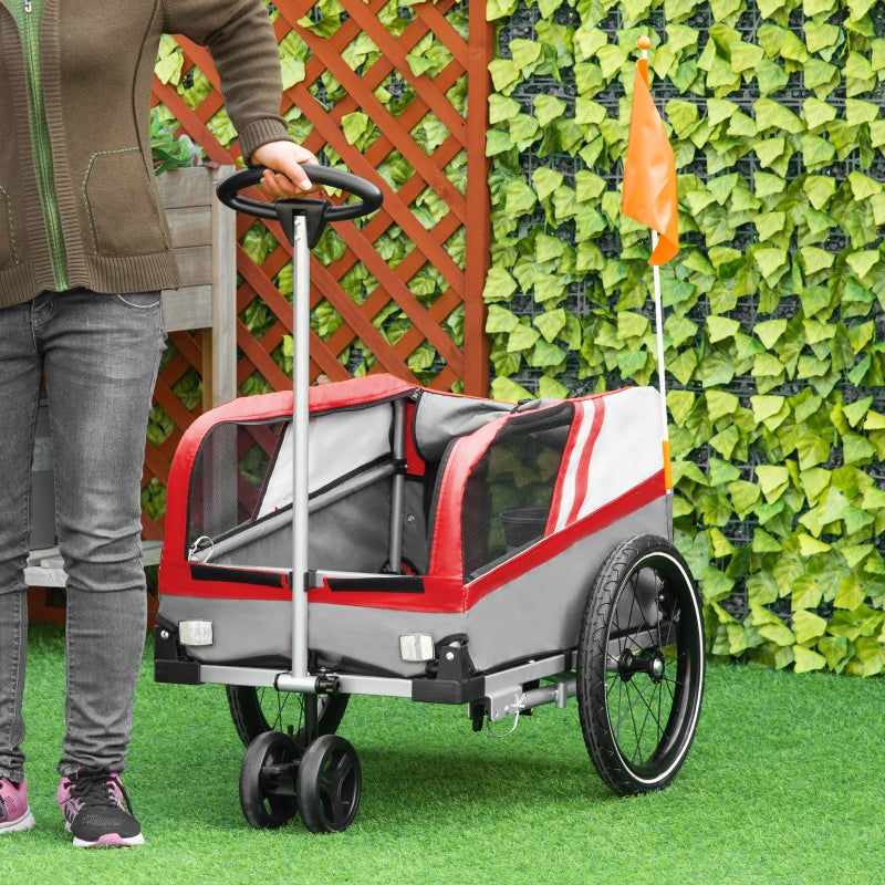 Pet Bike Trailer 2-in-1 Travel Stroller by Furr Baby Gifts